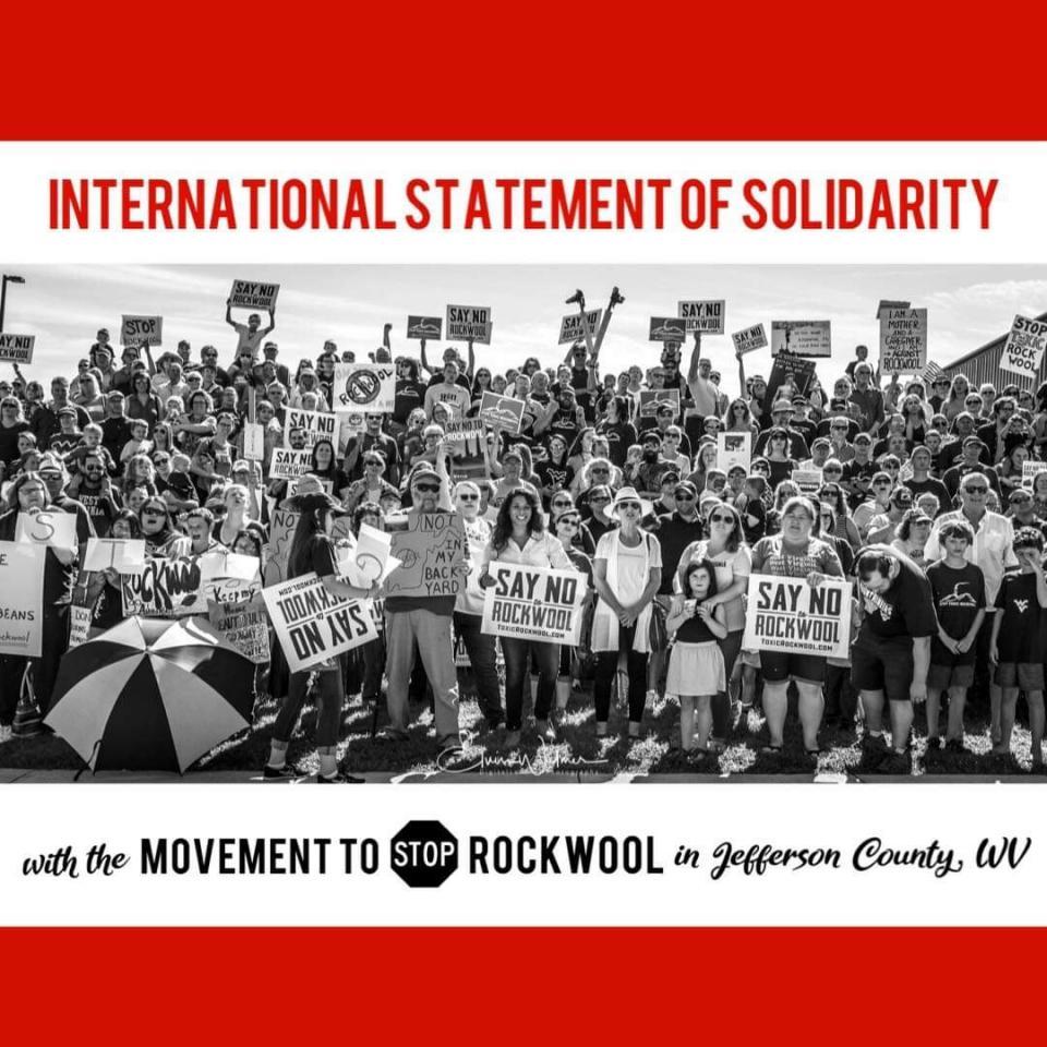 Solidarity with Ranson, W.V. fighting new Rockwool plant