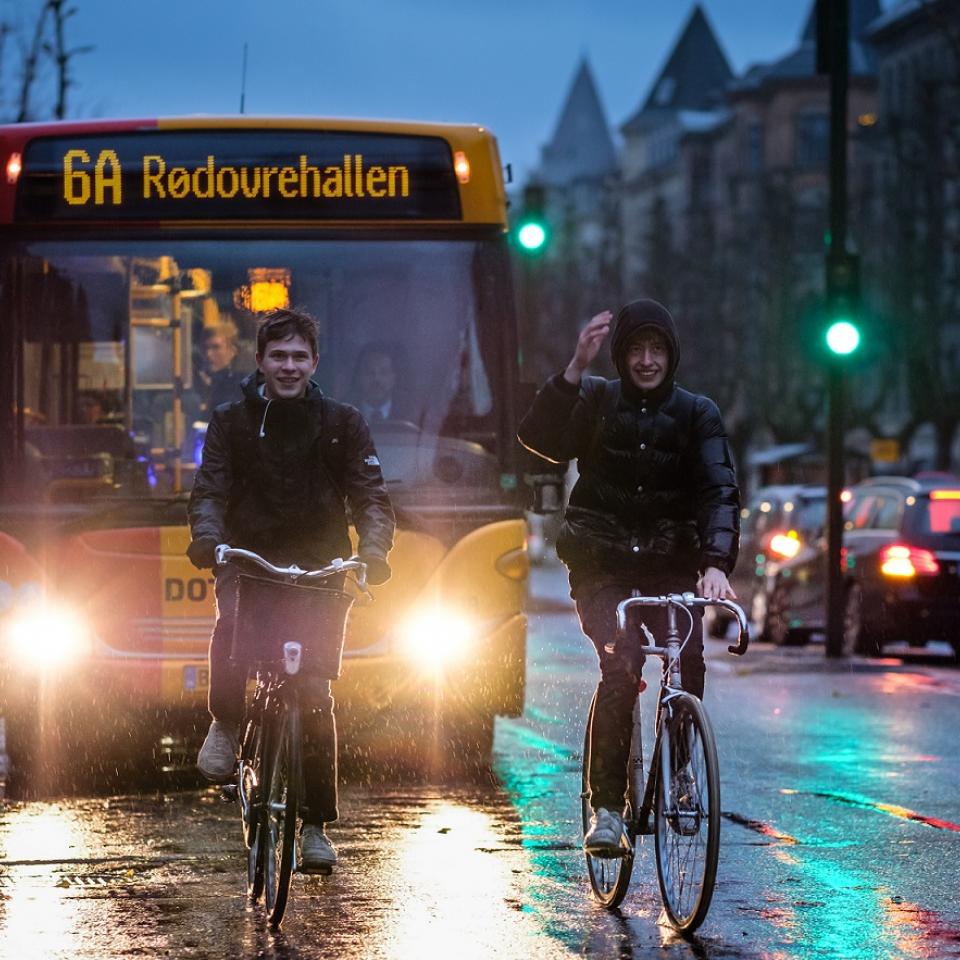 Bus og cykler i København